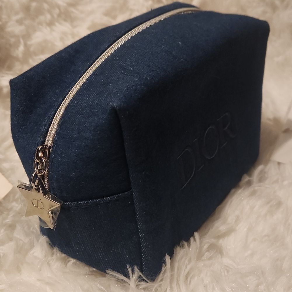 Dior Navy Pouch with J'adore Necklace Bundle - Picture 2 of 5